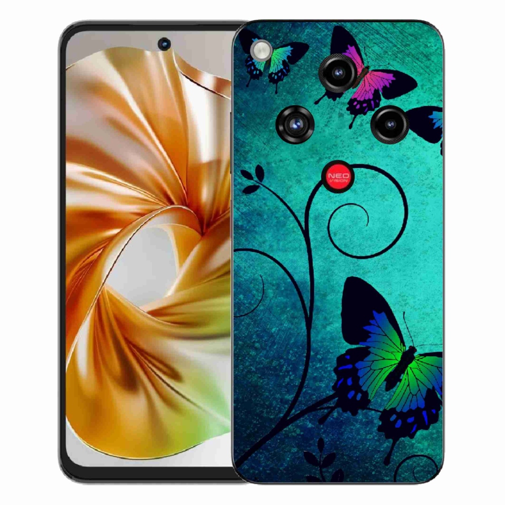 ZTE Nubia Focus 2 zselés tok mmCase - színes pillangók