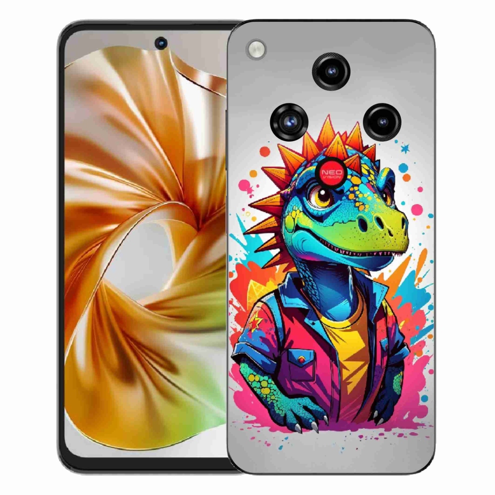 ZTE Nubia Focus 2 zselés tok mmCase - színes dinoszauruszok