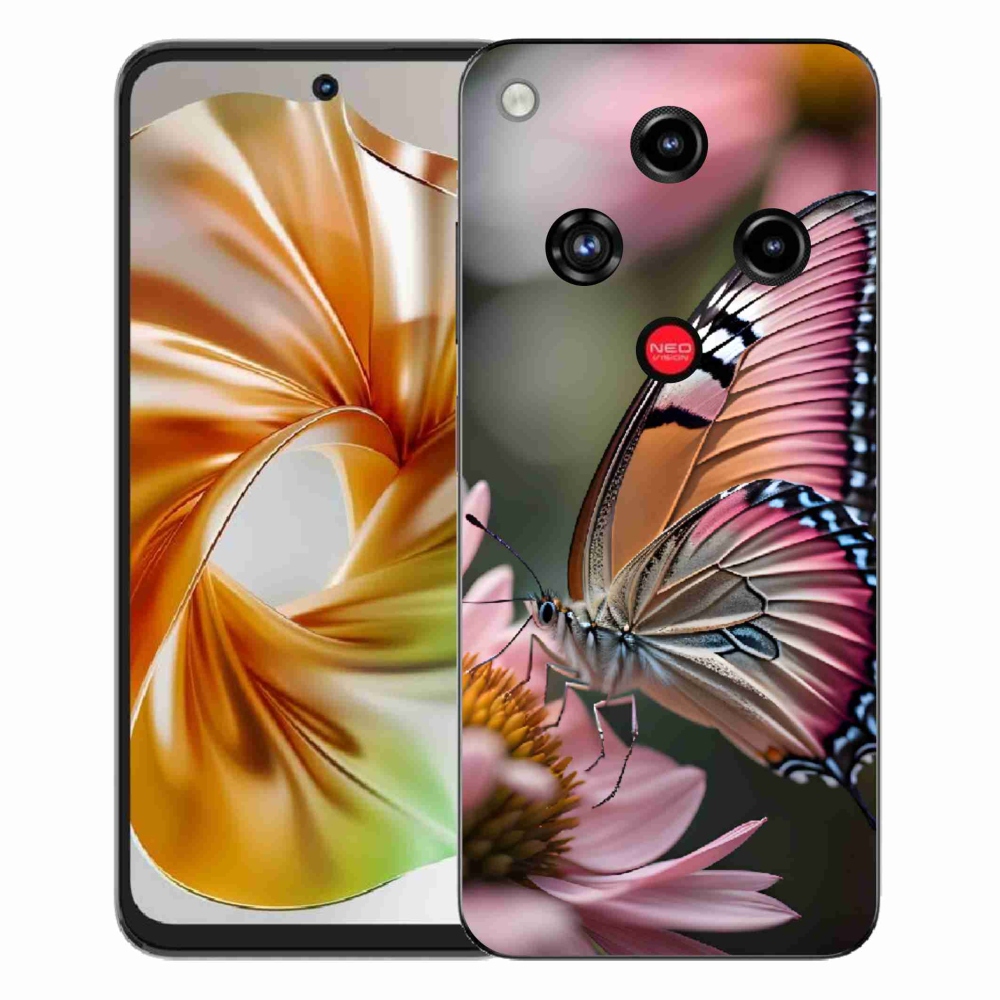 ZTE Nubia Focus 2 zselés tok mmCase - színes pillangó