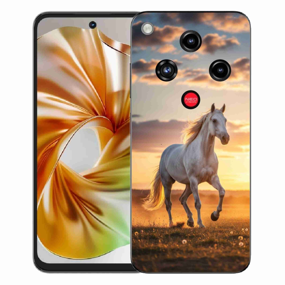 ZTE Nubia Focus 2 zselés borító mmCase - futó fehér ló 2