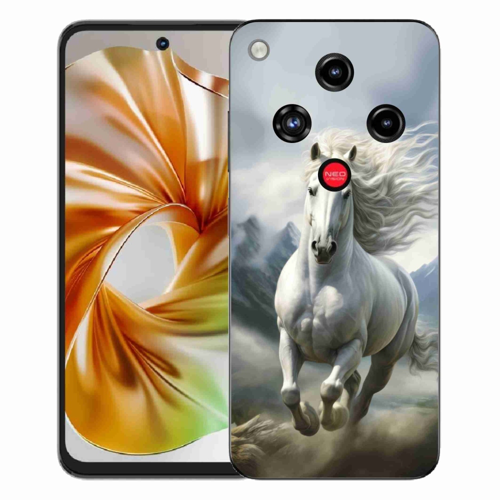 ZTE Nubia Focus 2 zselés borító mmCase - futó fehér ló 3