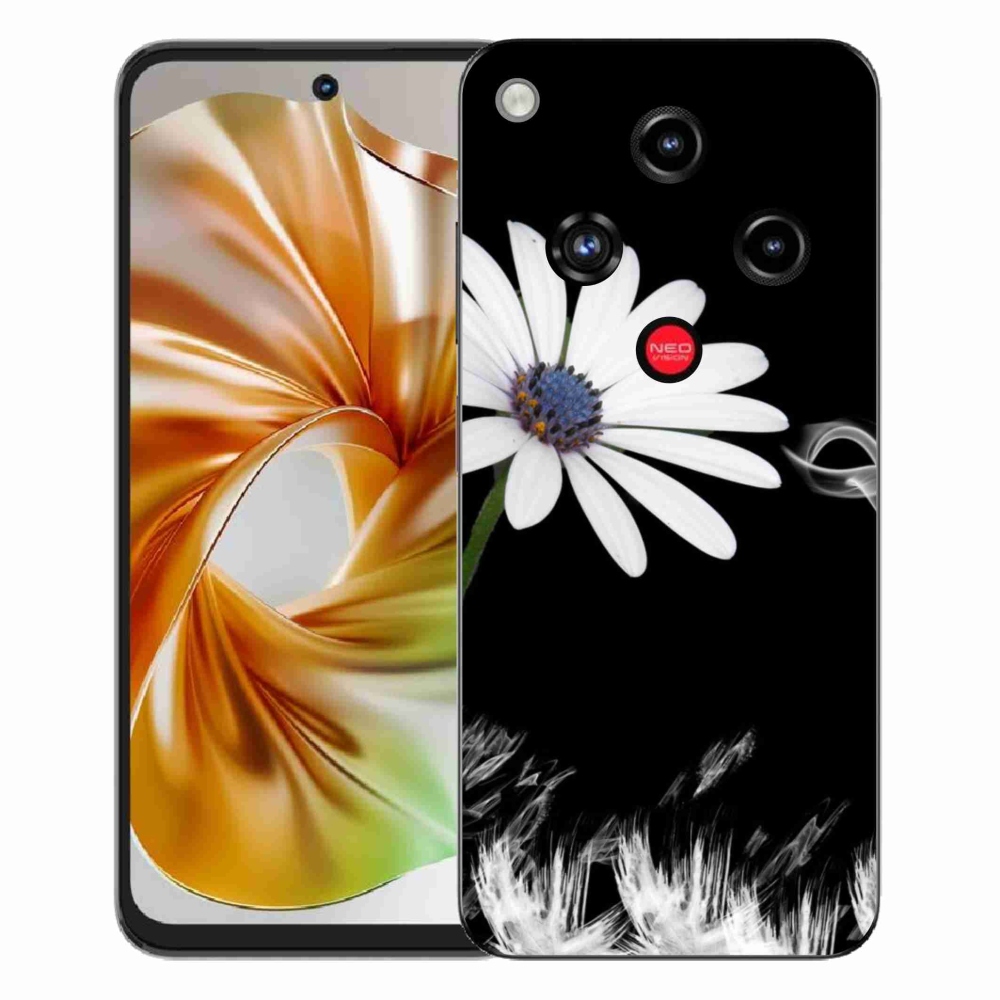 ZTE Nubia Focus 2 zselés borító mmCase - fehér virág