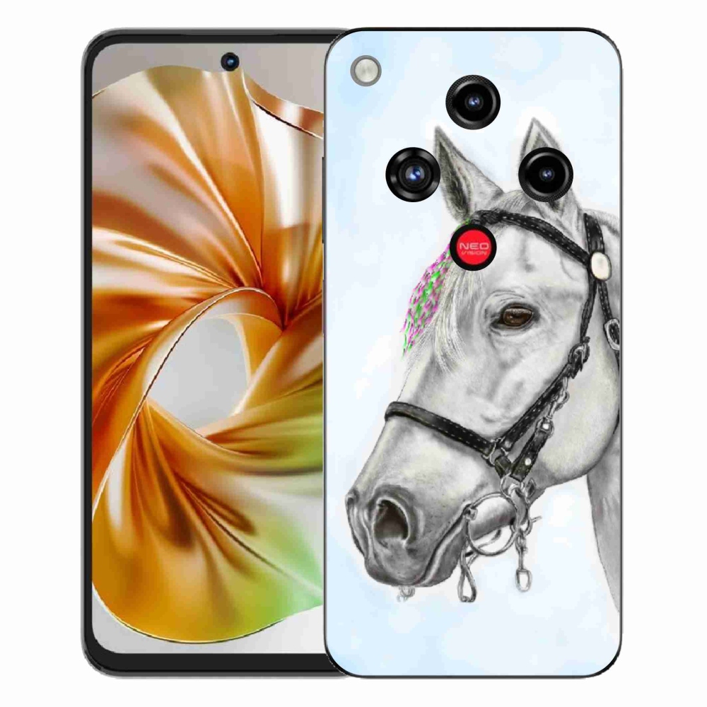 ZTE Nubia Focus 2 zselés tok mmCase - fehér ló 1