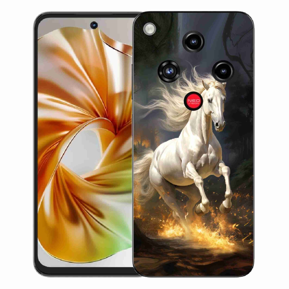 ZTE Nubia Focus 2 zselés tok mmCase - fehér ló 2