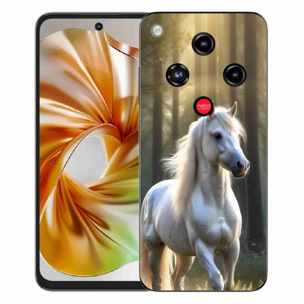 ZTE Nubia Focus 2 zselés tok mmCase - fehér ló 3