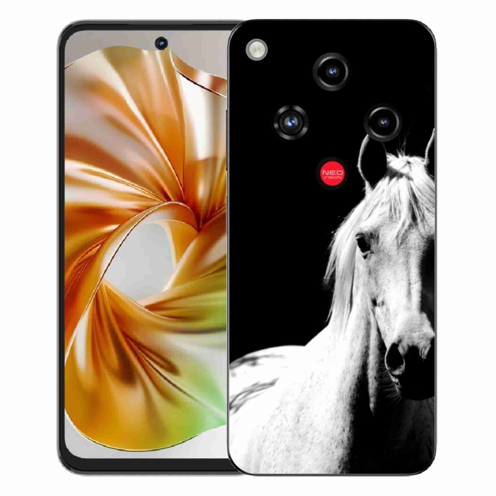 ZTE Nubia Focus 2 zselés borító mmCase - fehér ló 5