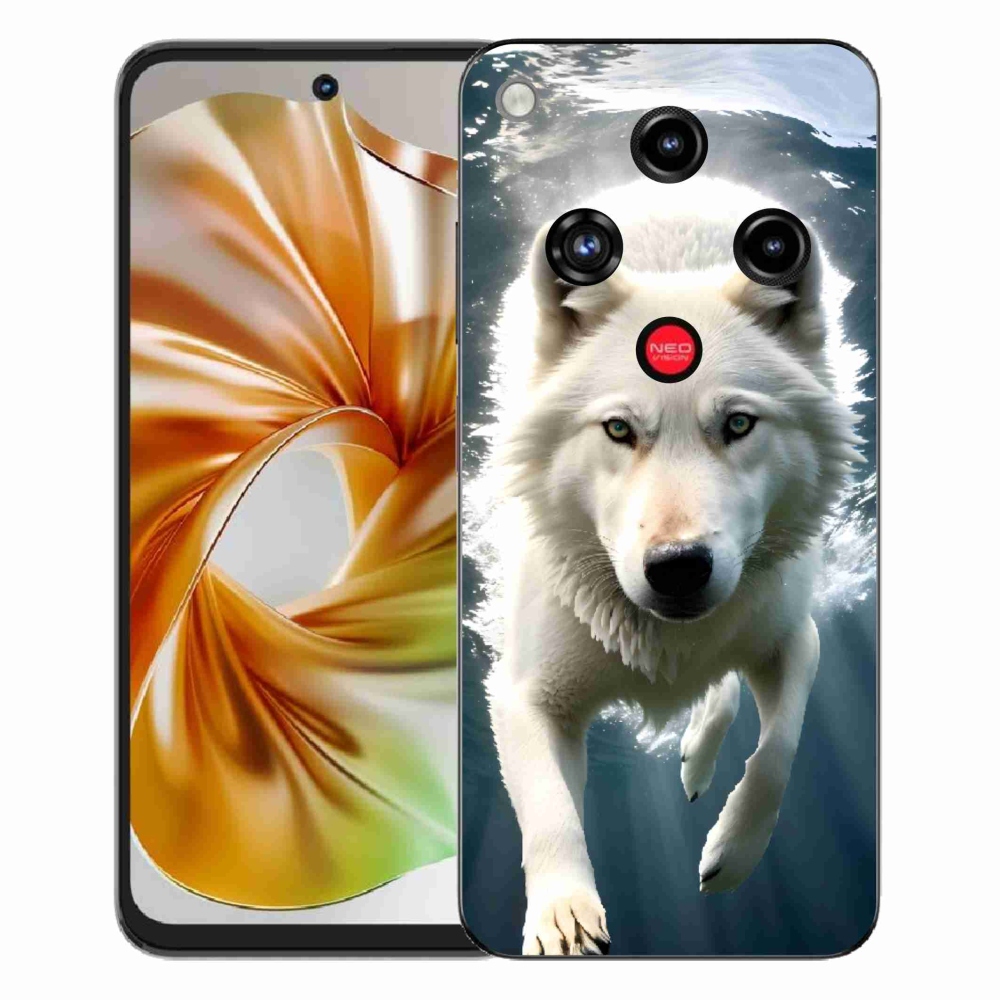 ZTE Nubia Focus 2 zselés tok mmCase - fehér farkas