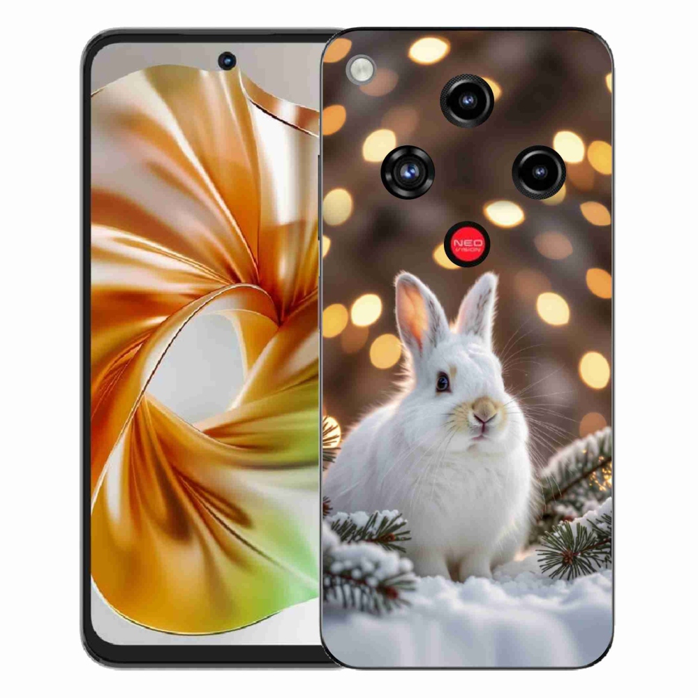 ZTE Nubia Focus 2 zselés tok mmCase - fehér nyúl