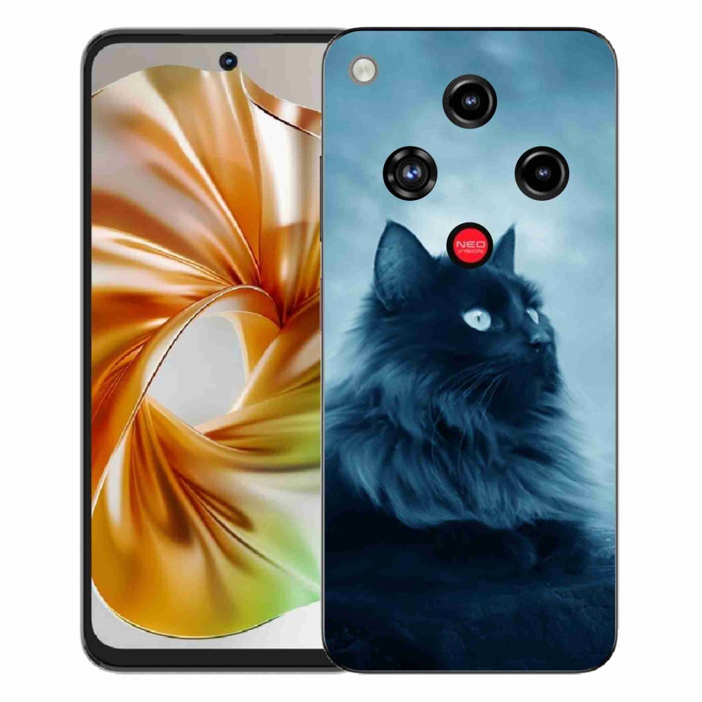 ZTE Nubia Focus 2 zselés tok mmCase - fekete macska 1