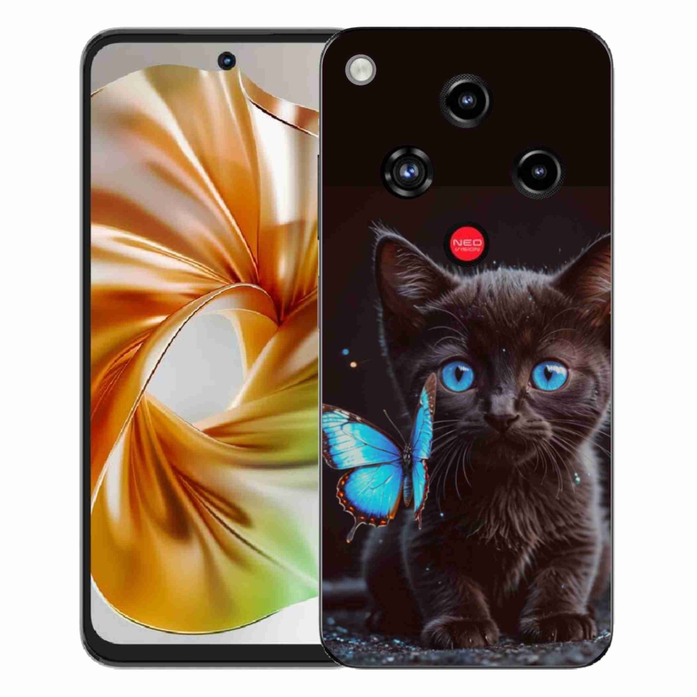 ZTE Nubia Focus 2 zselés borító mmCase - fekete cica 3