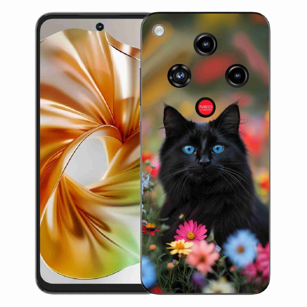 ZTE Nubia Focus 2 zselés borító mmCase - fekete cica 4