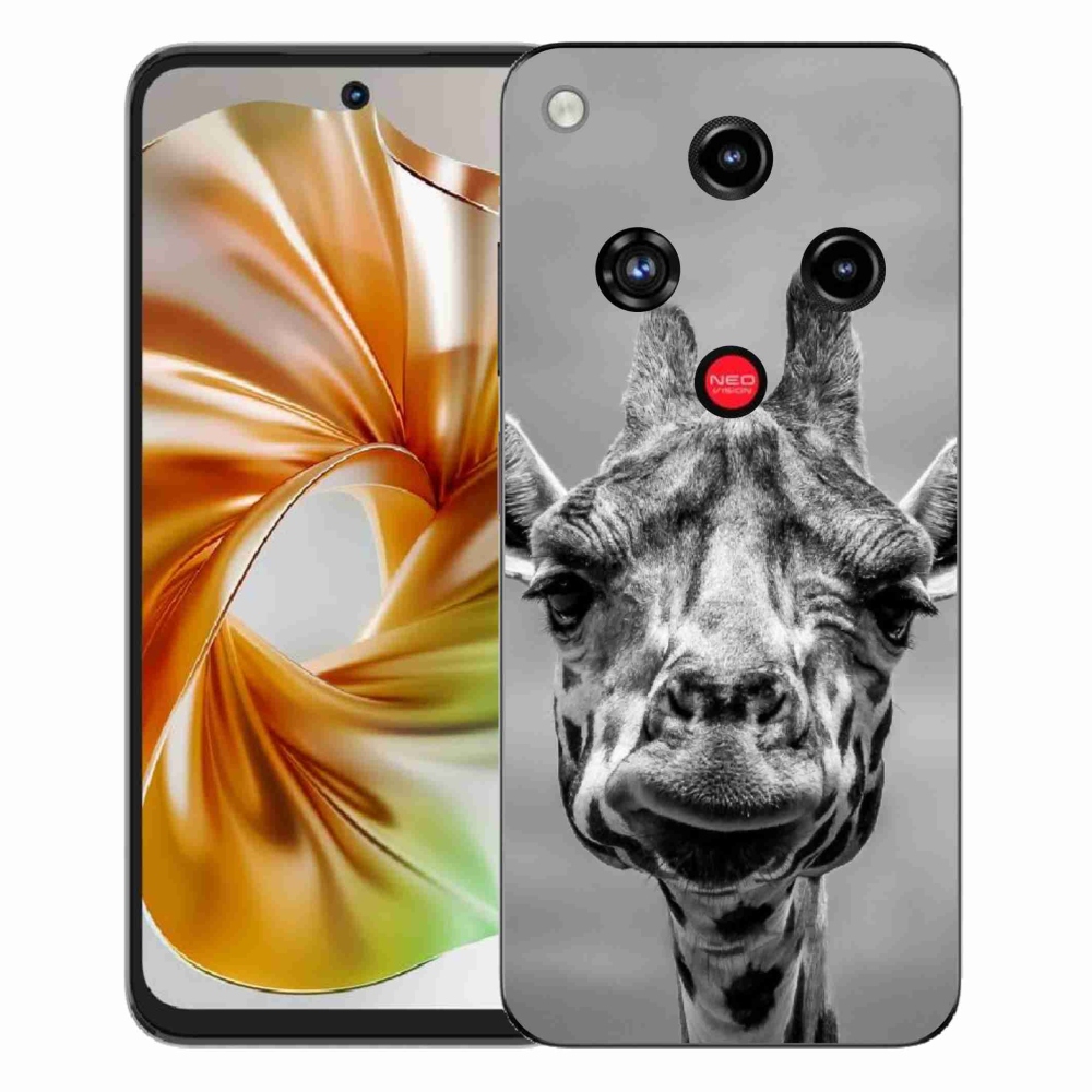 ZTE Nubia Focus 2 zselés borító mmCase - fekete-fehér zsiráf