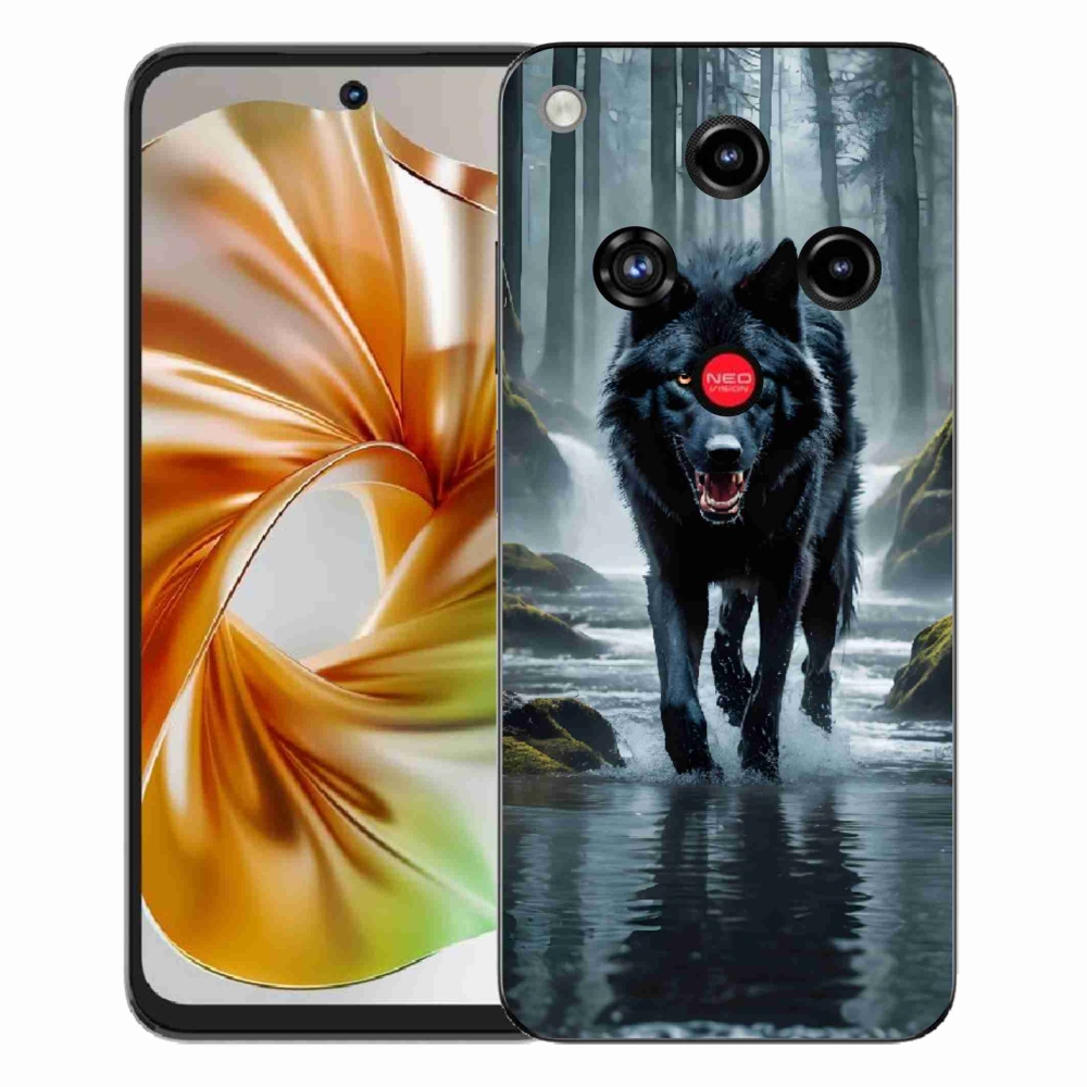 ZTE Nubia Focus 2 zselés tok mmCase - fekete farkas