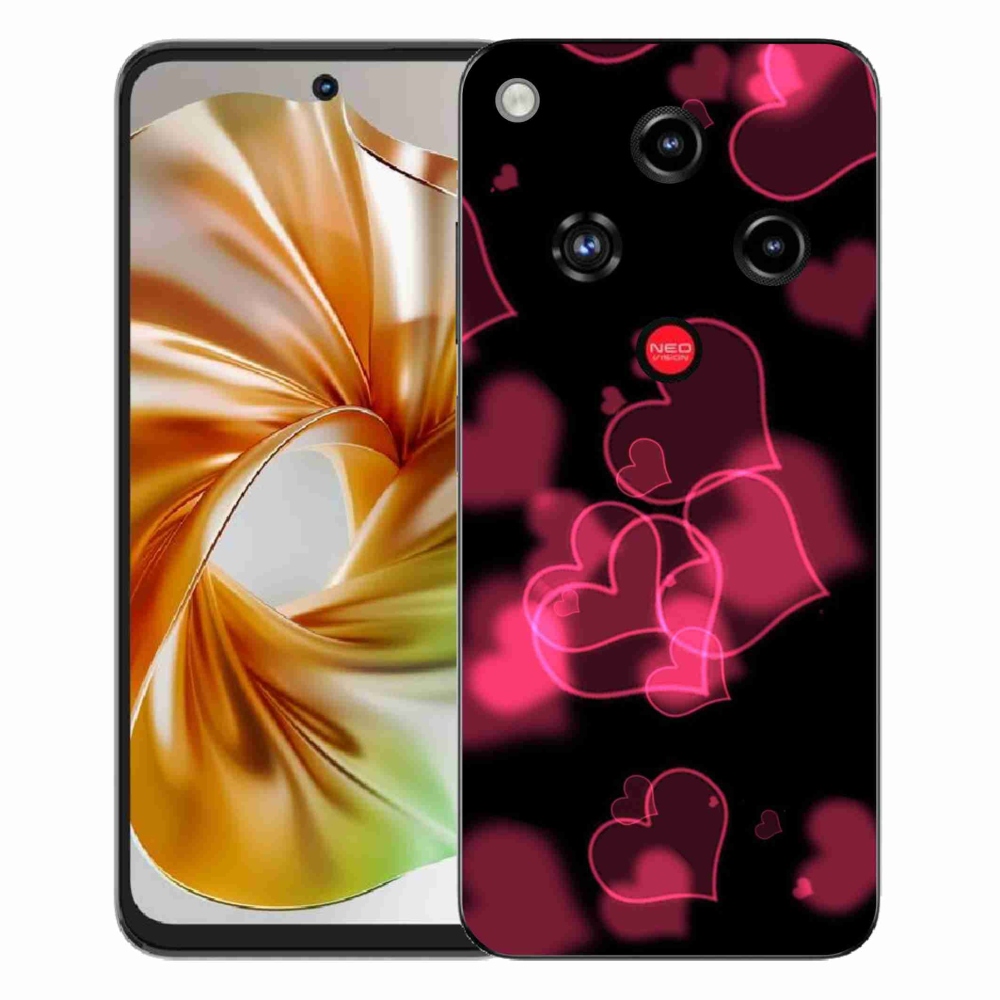 ZTE Nubia Focus 2 zselés tok mmCase - piros szívek