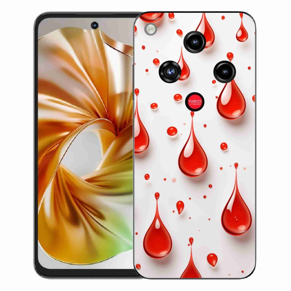ZTE Nubia Focus 2 zselés tok mmCase - piros cseppek