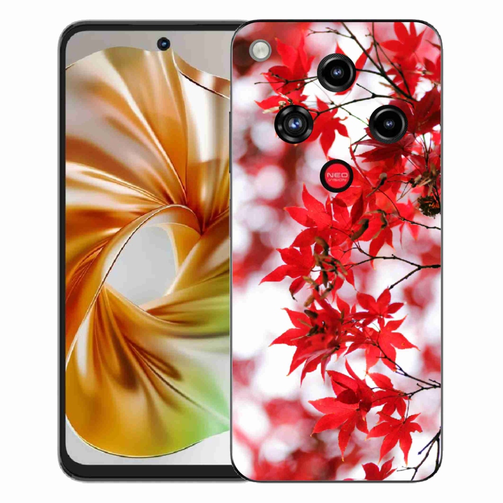 ZTE Nubia Focus 2 zselés tok mmCase - piros levelek