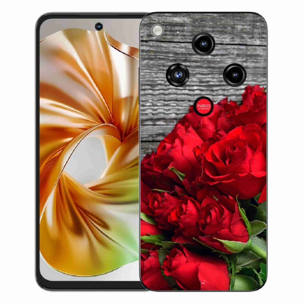 ZTE Nubia Focus 2 zselés tok mmCase - piros rózsa