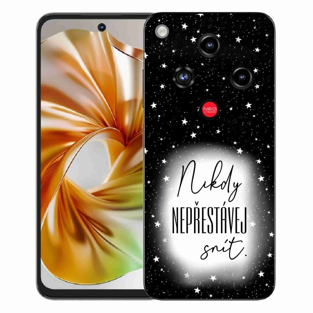ZTE Nubia Focus 2 zselés borító mmCase - Quote 1 fehér és fekete háttérrel