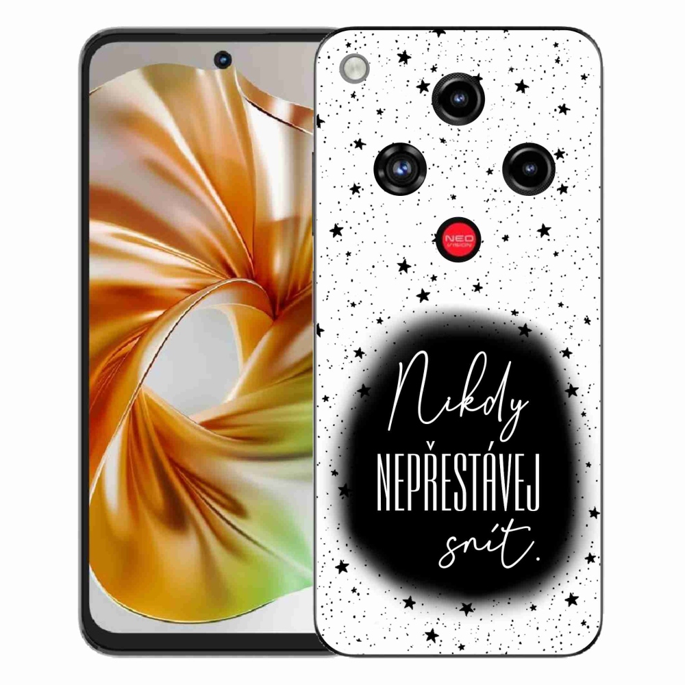 ZTE Nubia Focus 2 zselés borító mmCase - idézet 1 fekete-fehér háttérrel
