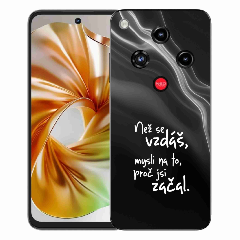 ZTE Nubia Focus 2 zselés borító mmCase - Idézet 2 fekete háttér