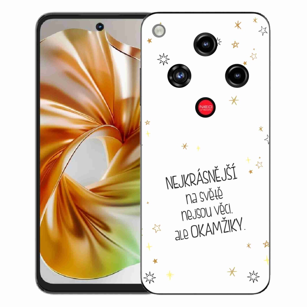 ZTE Nubia Focus 2 zselés borítás mmCase - Idézet 4 fehér háttér