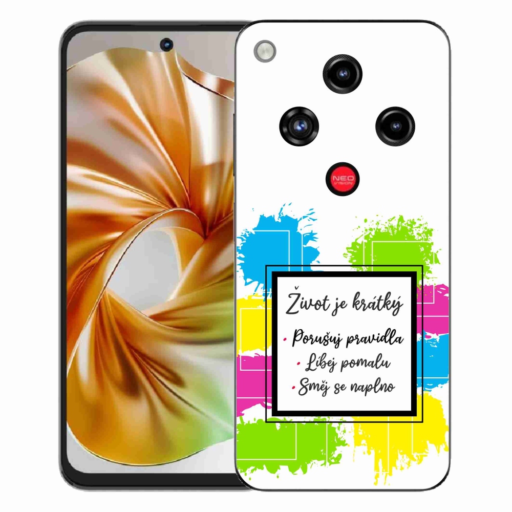ZTE Nubia Focus 2 zselés borító mmCase - Idézet 5 fehér háttér