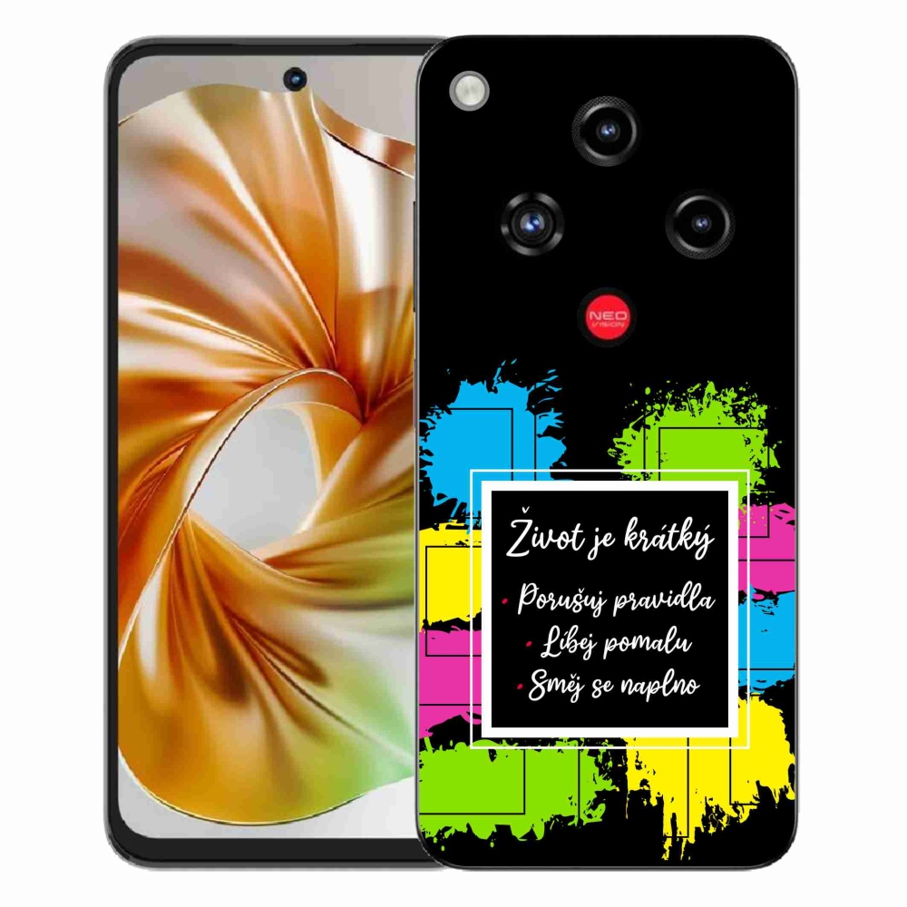 ZTE Nubia Focus 2 zselés borító mmCase - Idézet 5 fekete háttér