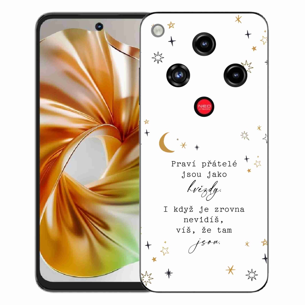 ZTE Nubia Focus 2 zselés borítás mmCase - Idézet 6 fehér háttér