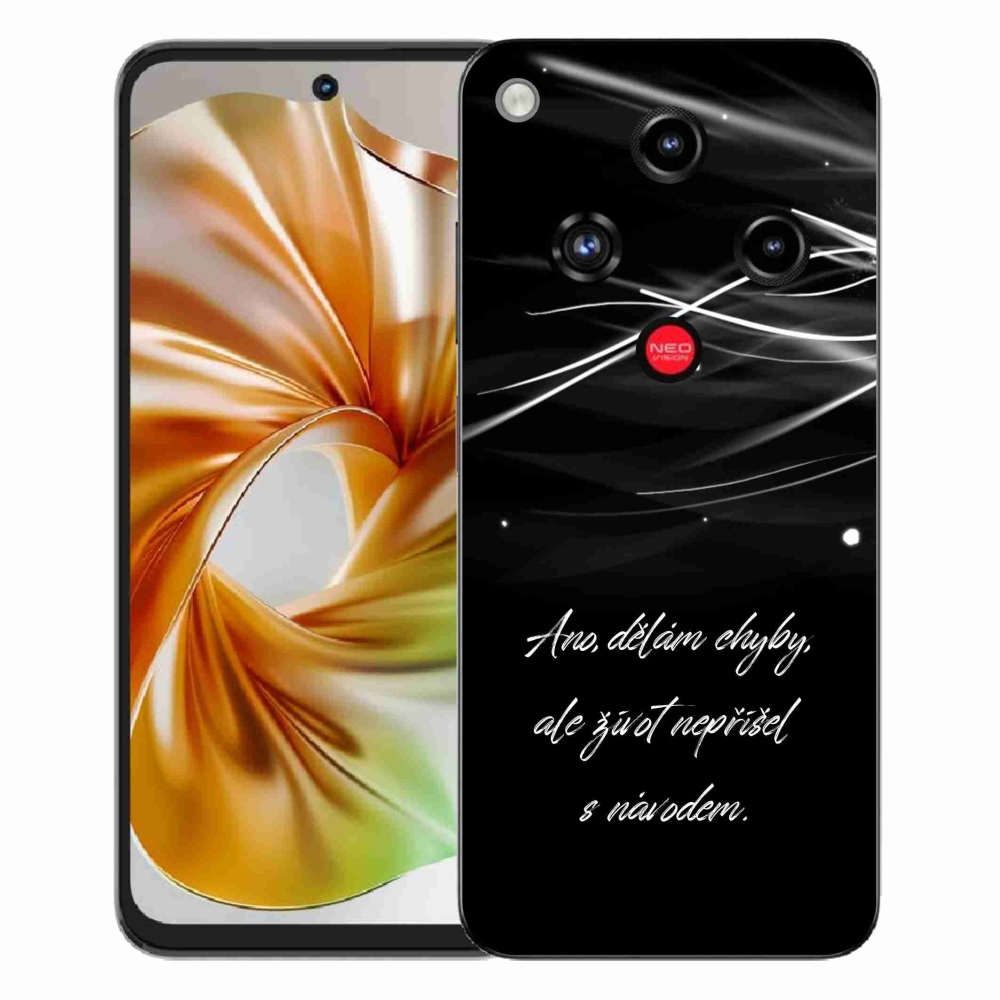 ZTE Nubia Focus 2 zselés borító mmCase - idézem fekete háttérrel