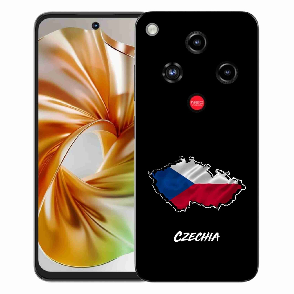 ZTE Nubia Focus 2 zselés tok mmCase - Csehország fekete háttér