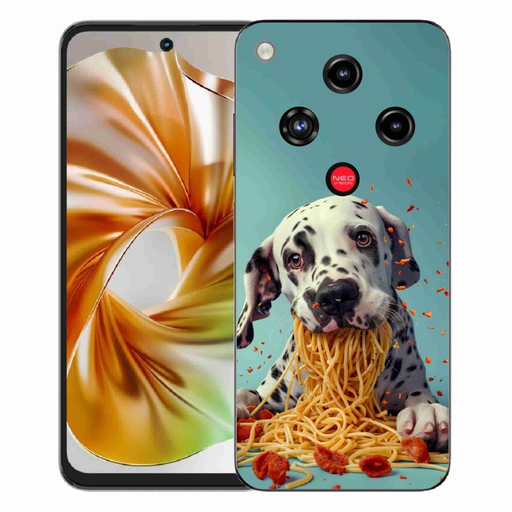 ZTE Nubia Focus 2 zselés borító mmCase - Dalmát és spagetti