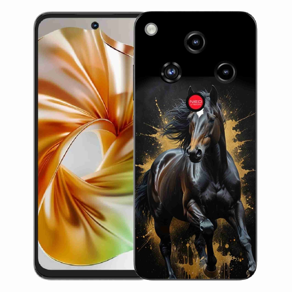 ZTE Nubia Focus 2 zselés tok mmCase - elegáns fekete ménes
