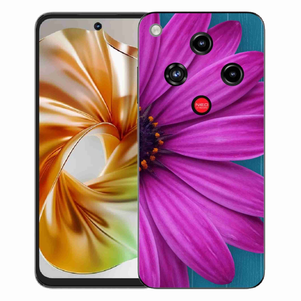 ZTE Nubia Focus 2 zselés borító mmCase - lila margaréta