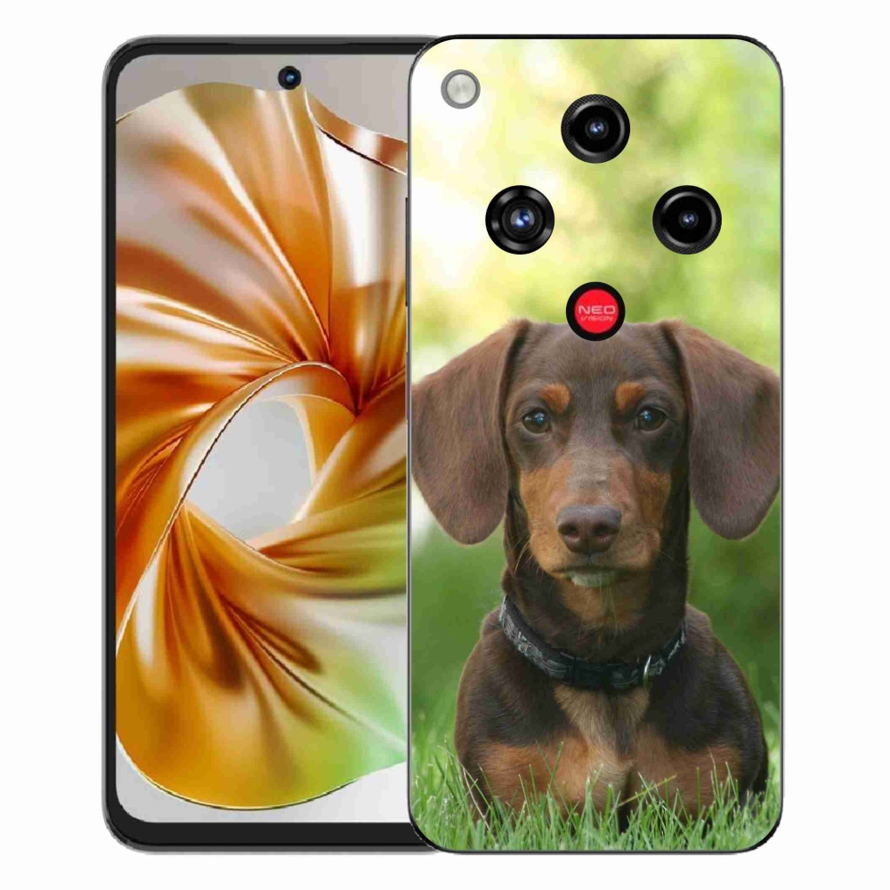 ZTE Nubia Focus 2 zselés tok mmCase - barna tacskó
