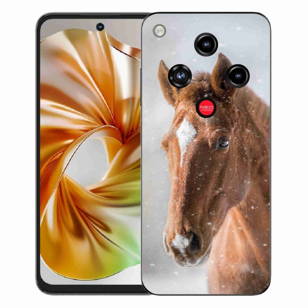 ZTE Nubia Focus 2 zselés tok mmCase - barna ló 2