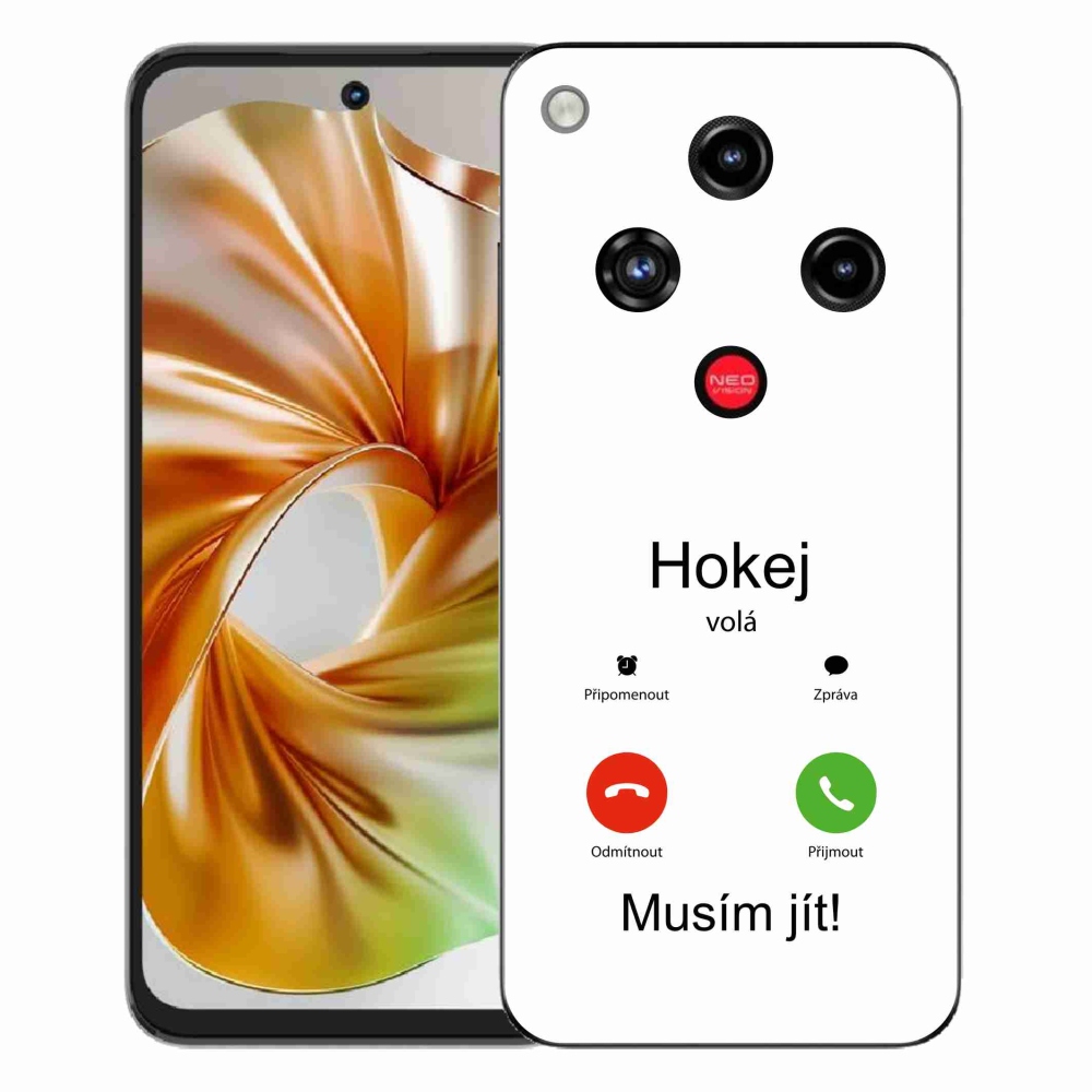 ZTE Nubia Focus 2 zselés borító mmCase - hoki hívások fehér háttérrel
