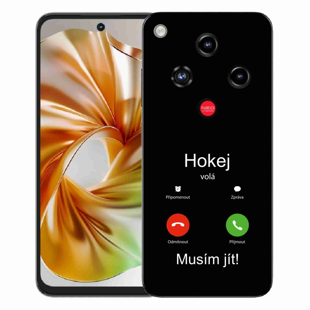ZTE Nubia Focus 2 zselés borító mmCase - hoki hívások fekete háttérrel
