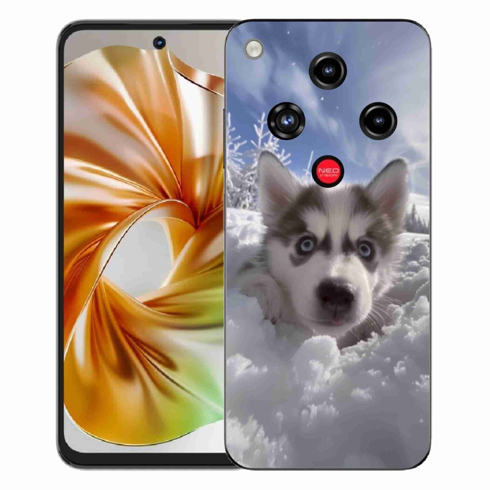 ZTE Nubia Focus 2 zselés tok mmCase - husky a hóban