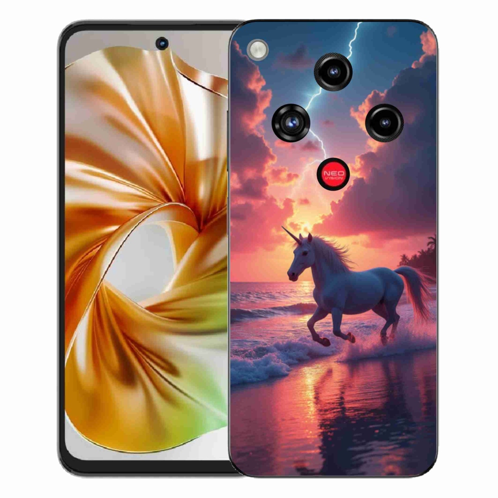 ZTE Nubia Focus 2 zselés borító mmCase - egyszarvú a tengerparton