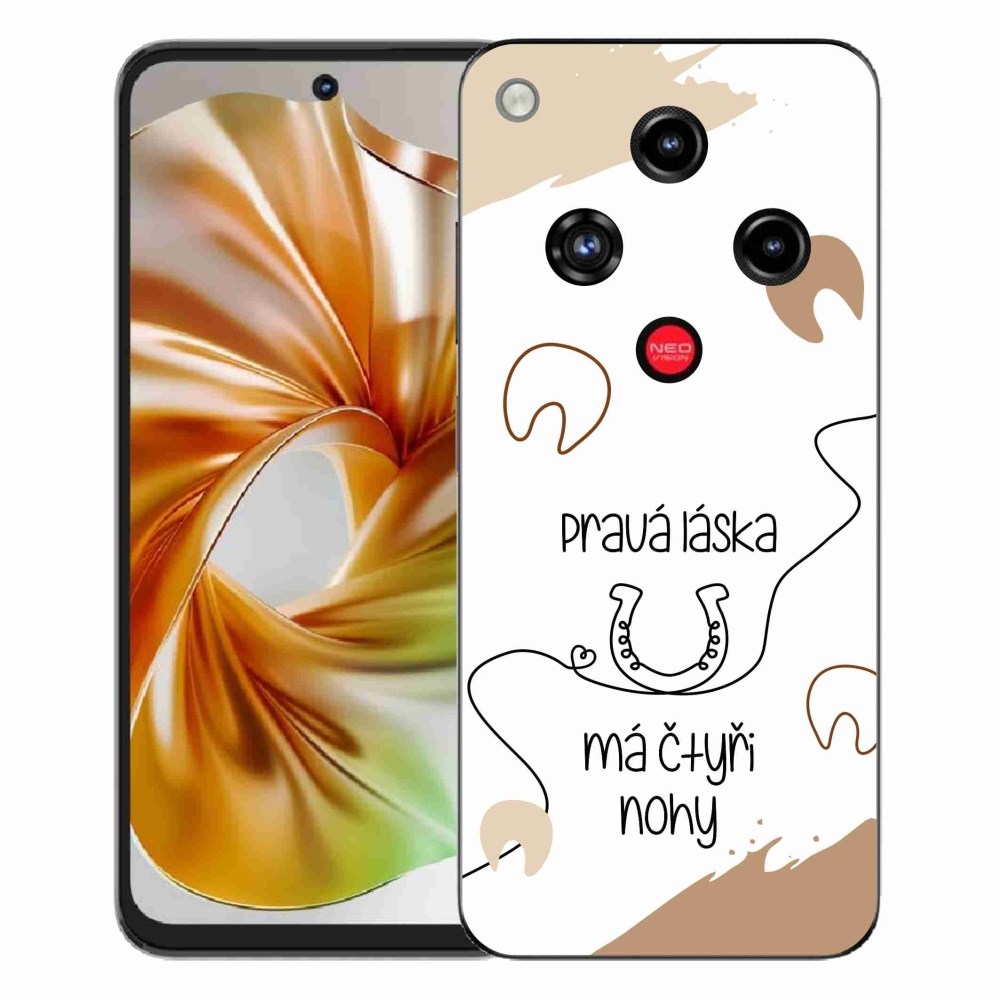 ZTE Nubia Focus 2 zselés borító mmCase - ló motívum fehér háttérrel