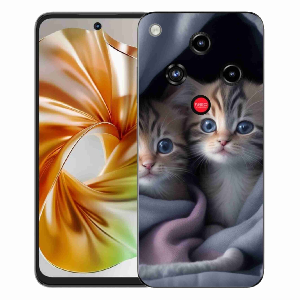 ZTE Nubia Focus 2 - cat duo 2 - zselés borítás mmCase a ZTE Nubia Focus 2 számára