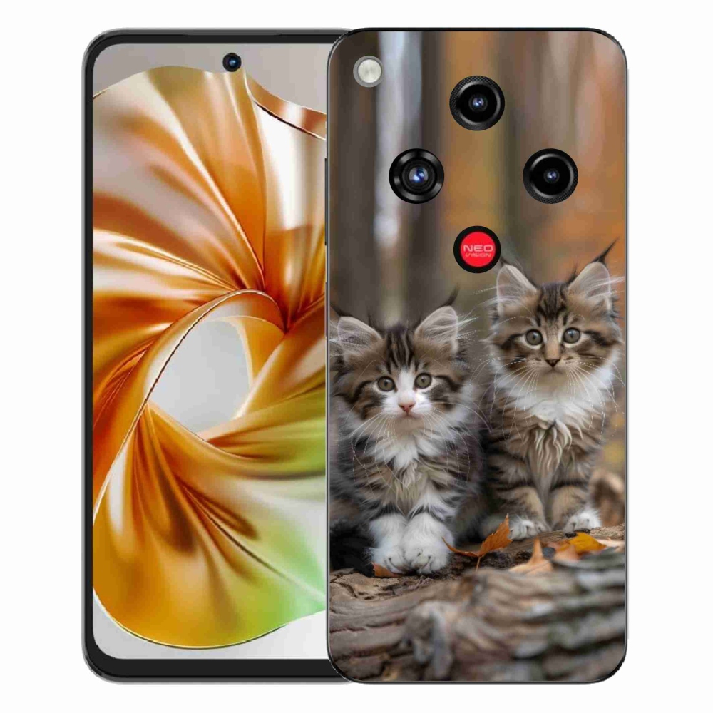 ZTE Nubia Focus 2 - cat duo 3 - zselés borítás mmCase a ZTE Nubia Focus 2 - cat duo 3 készülékhez