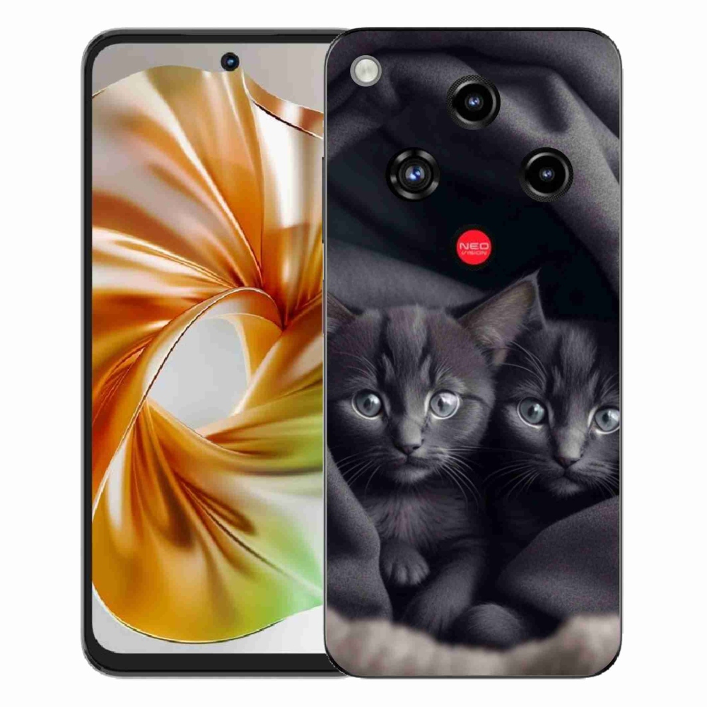 ZTE Nubia Focus 2 zselés borító mmCase - cat duo - a ZTE Nubia Focus 2 számára