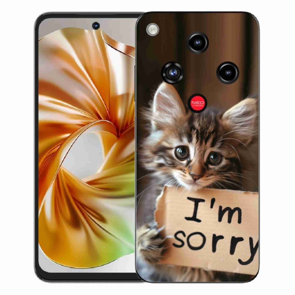 ZTE Nubia Focus 2 zselés borítás mmCase - macska bocsánatkérése