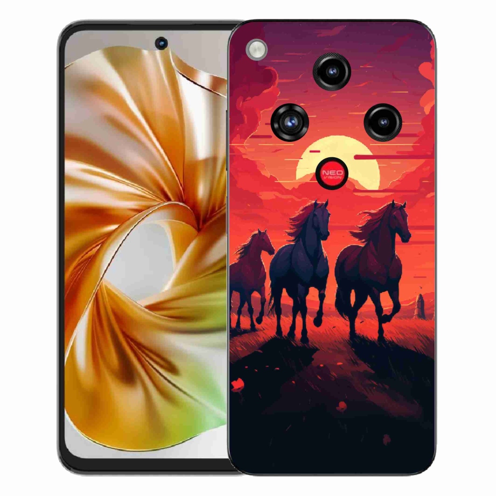 ZTE Nubia Focus 2 zselés borító mmCase - lovak és naplemente