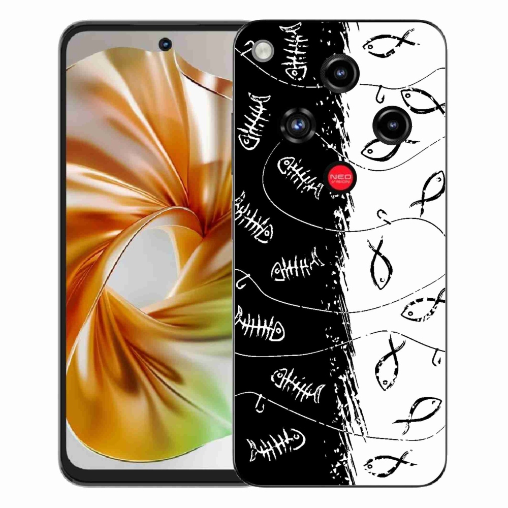 ZTE Nubia Focus 2 zselés tok mmCase - csontvázak és halak