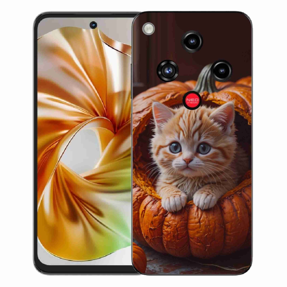 ZTE Nubia Focus 2 zselés tok mmCase - cica és tök 2