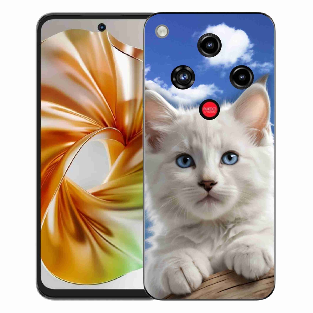 ZTE Nubia Focus 2 zselés tok mmCase - cica és felhők