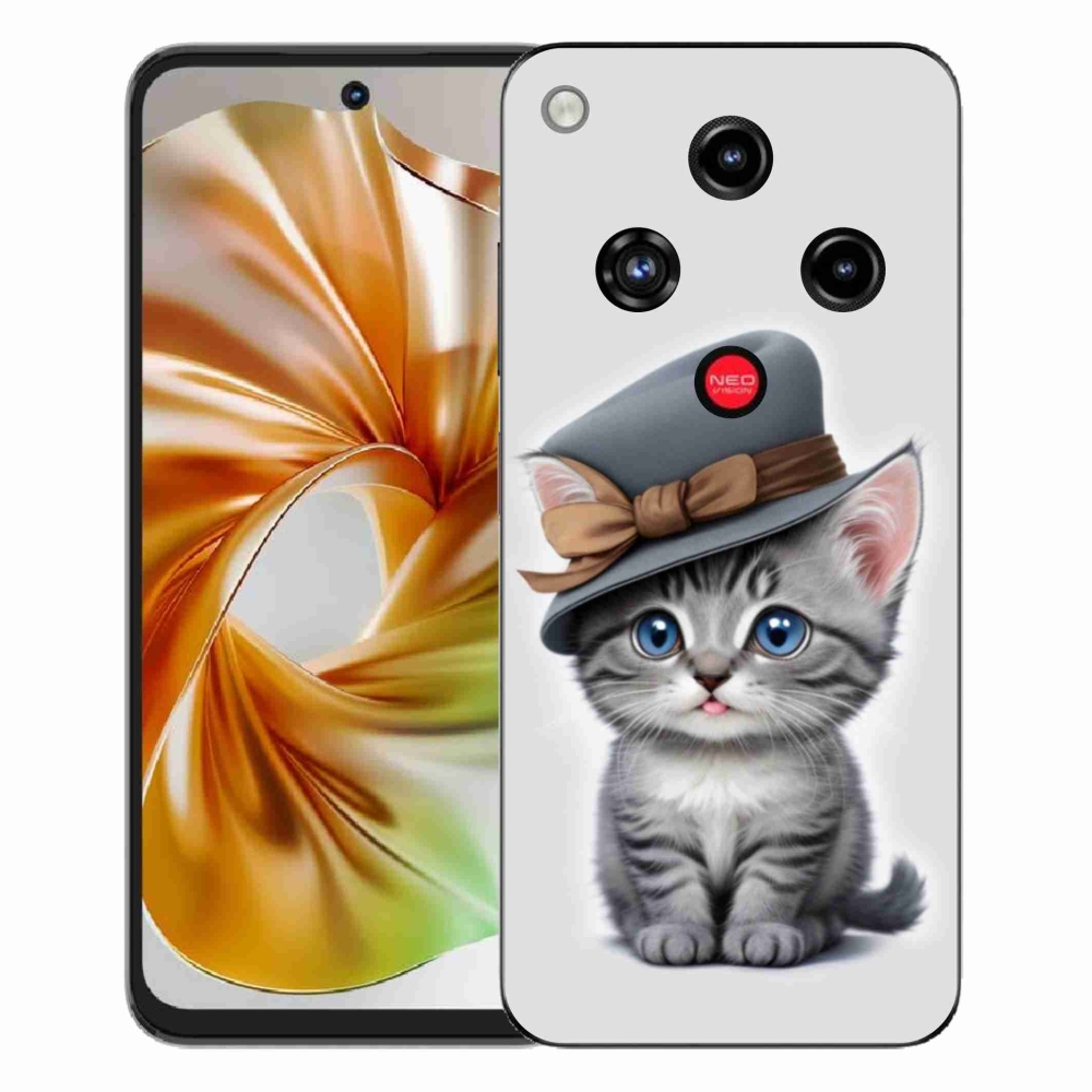 ZTE Nubia Focus 2 zselés borító mmCase - cica sapkával