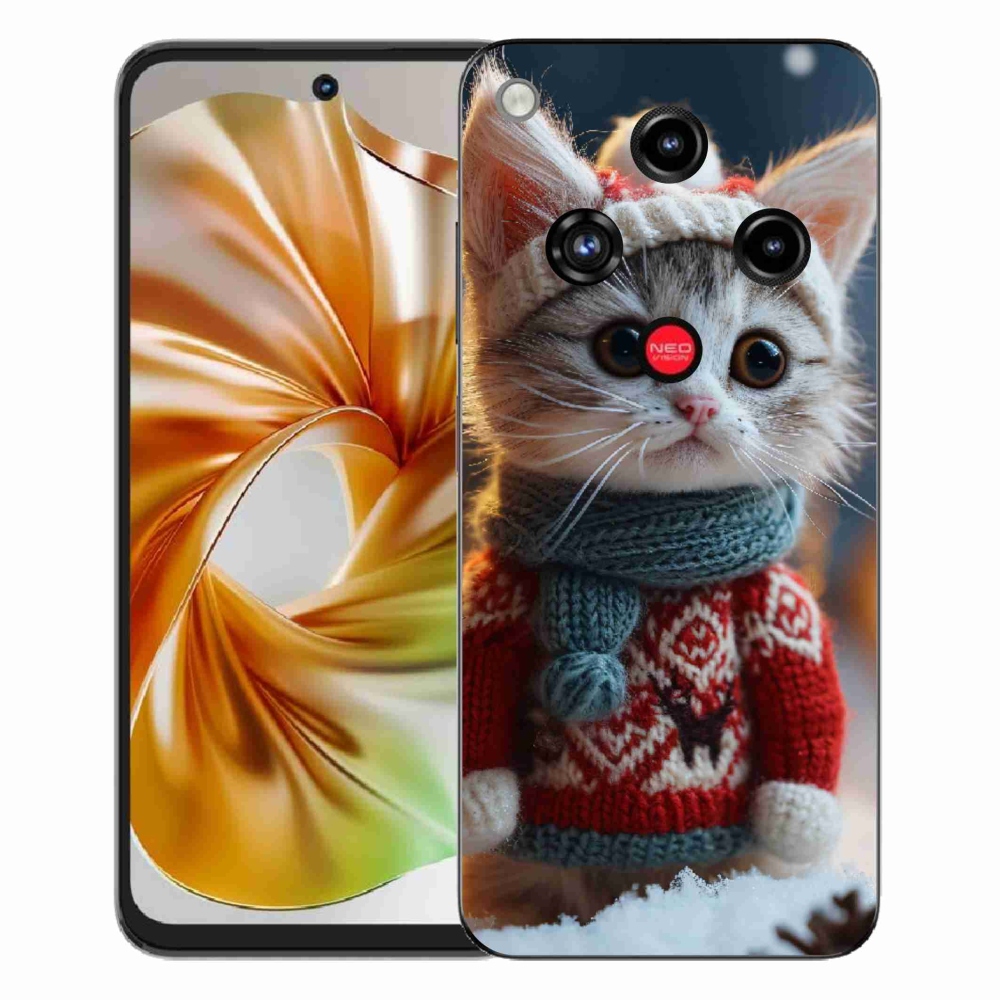 ZTE Nubia Focus 2 zselés borító mmCase - cica pulóverben